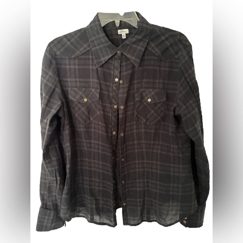 L.L. Bean Plaid Button-Up Shirt
